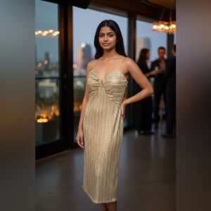 Siena Elegant Gold Evening Dress